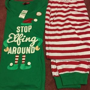 Stop Elfing Around Women’s Pajamas